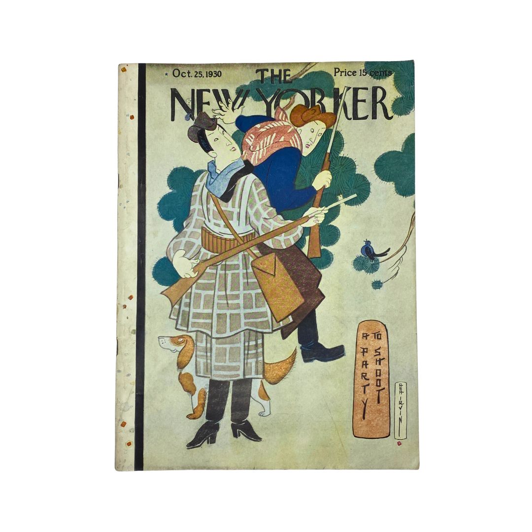 The New Yorker Complete Magazine October 25, 1930 Rea Irvin Cover VG