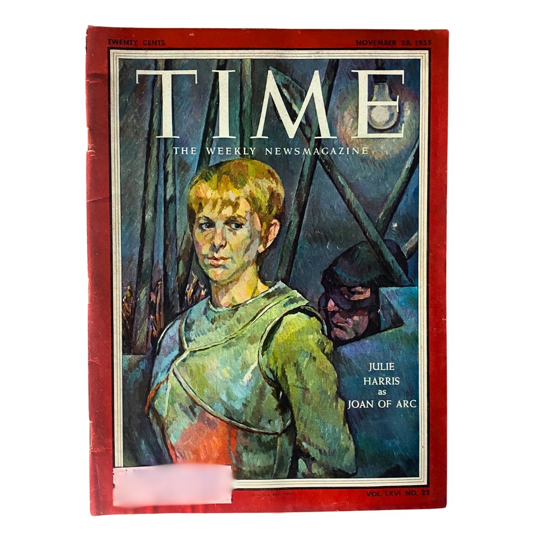 VTG Time Magazine November 28, 1955 Vol 66 No. 22 Julie Harris as Joan of Arc