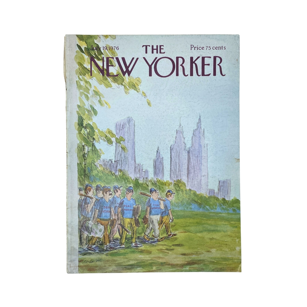 The New Yorker Complete Magazine July 19, 1976 James Stevenson Cover No Label