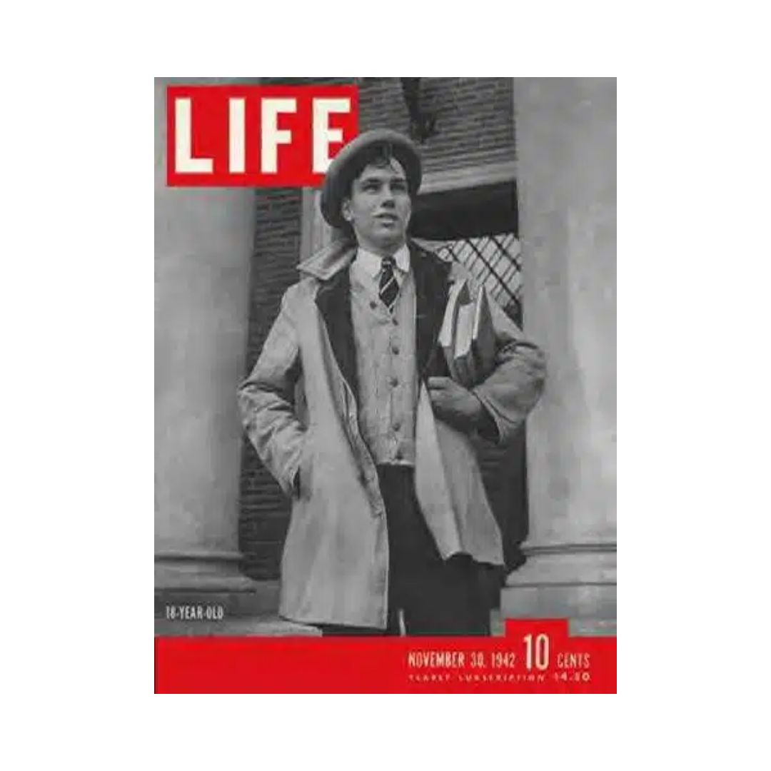 VTG Life Magazine November 30, 1942 18-Year-Old Bob Berger