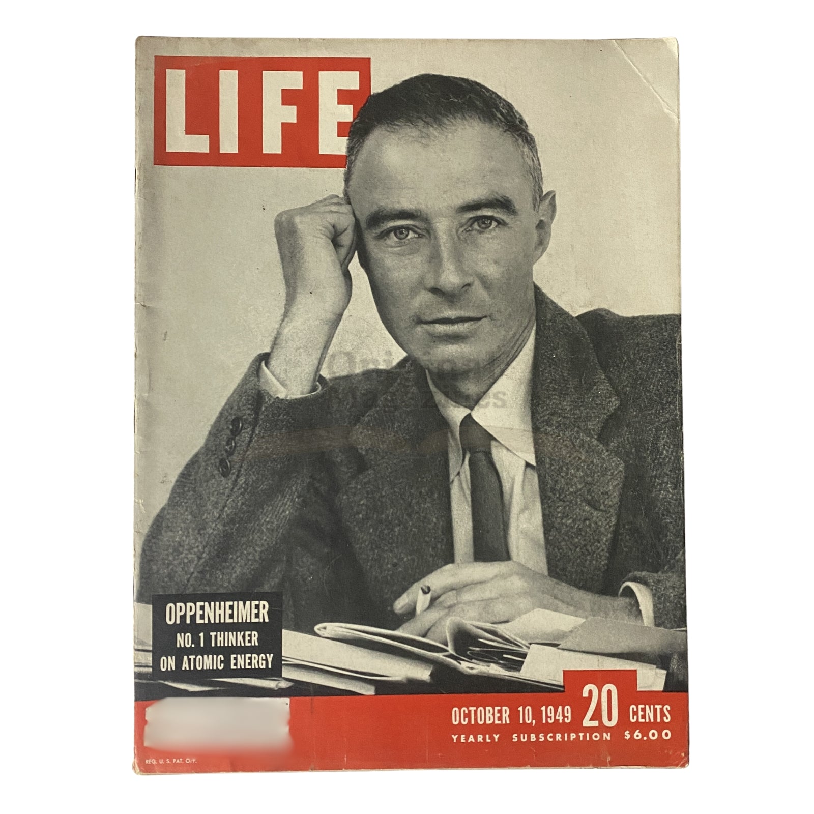 Life Magazine October 10, 1949 J. Robert Oppenheimer Cover