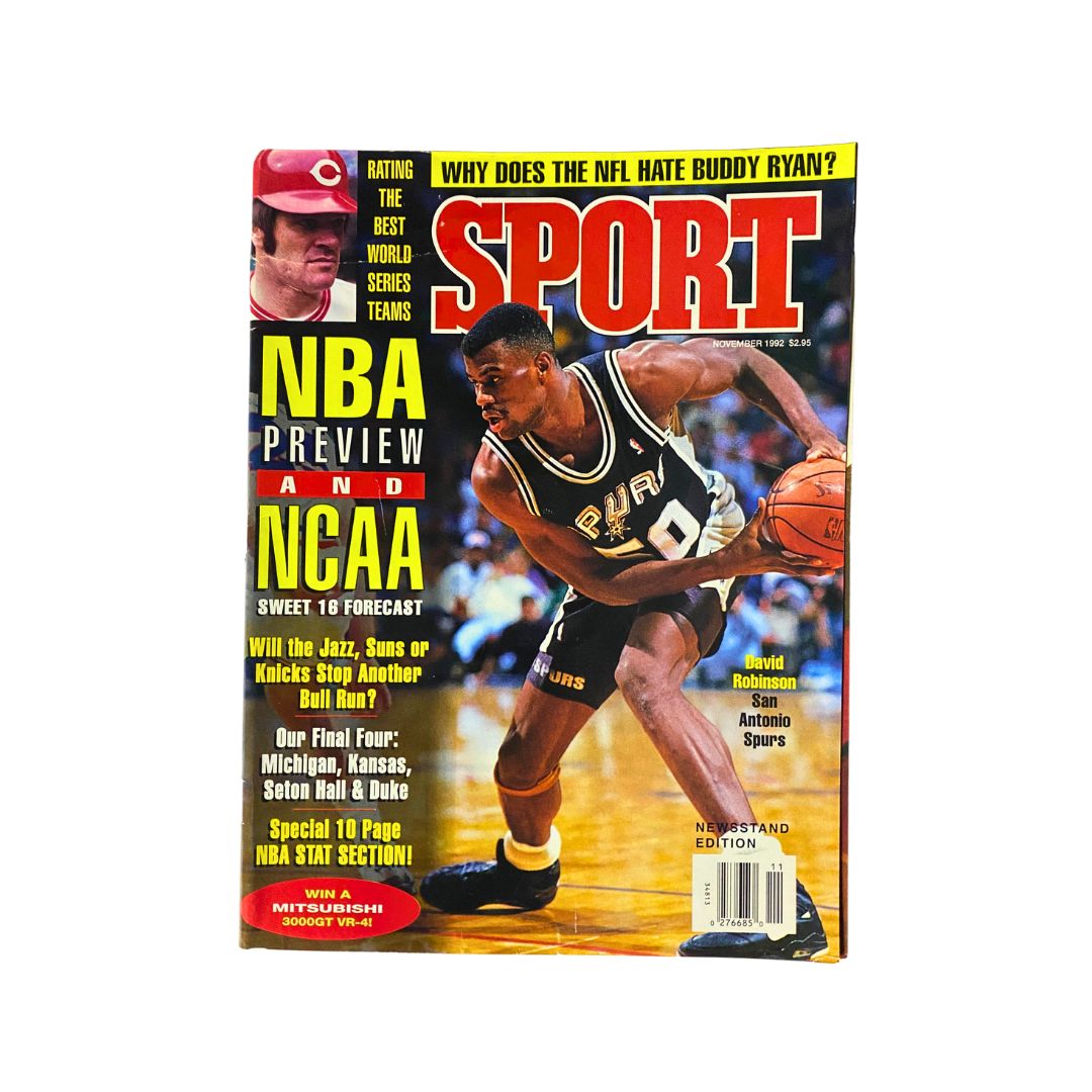 Sport Magazine November 1992 David Robinson NBA Preview No Label