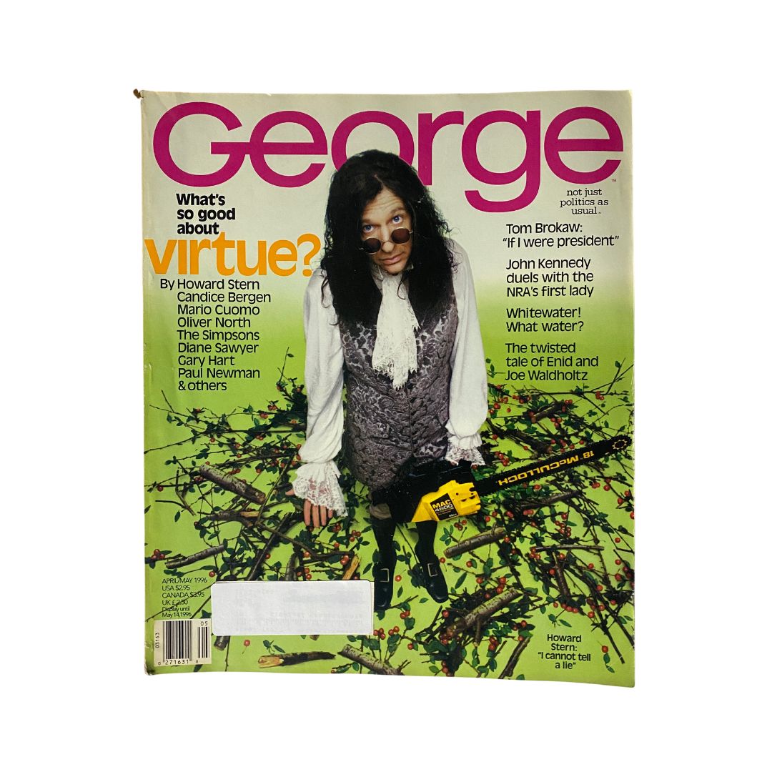 George Magazine April - May 1996 Howard Stern Cover / Candice Bergen