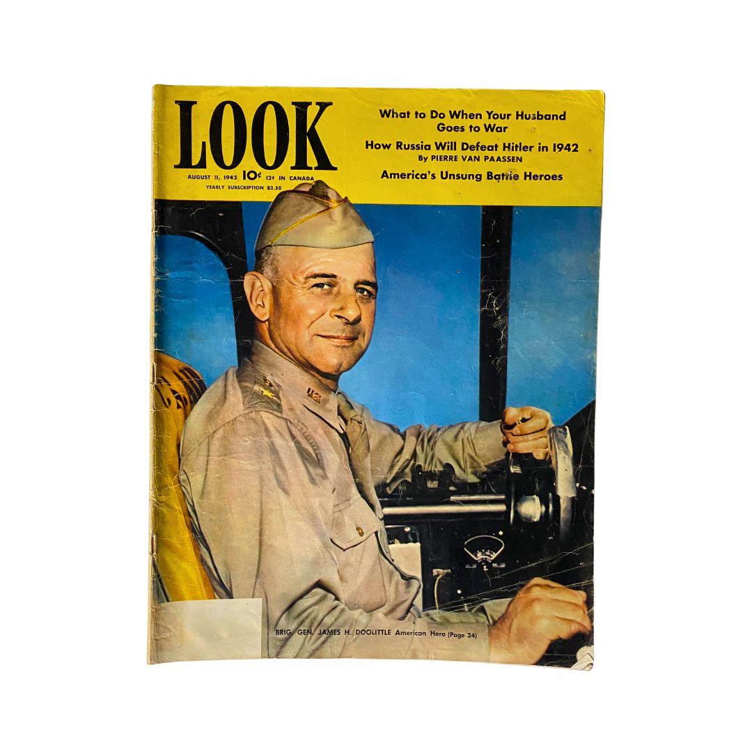 VTG Look Magazine August 11, 1942 Vol 6 No. 16 Brig. Gen. James H. Doolittle