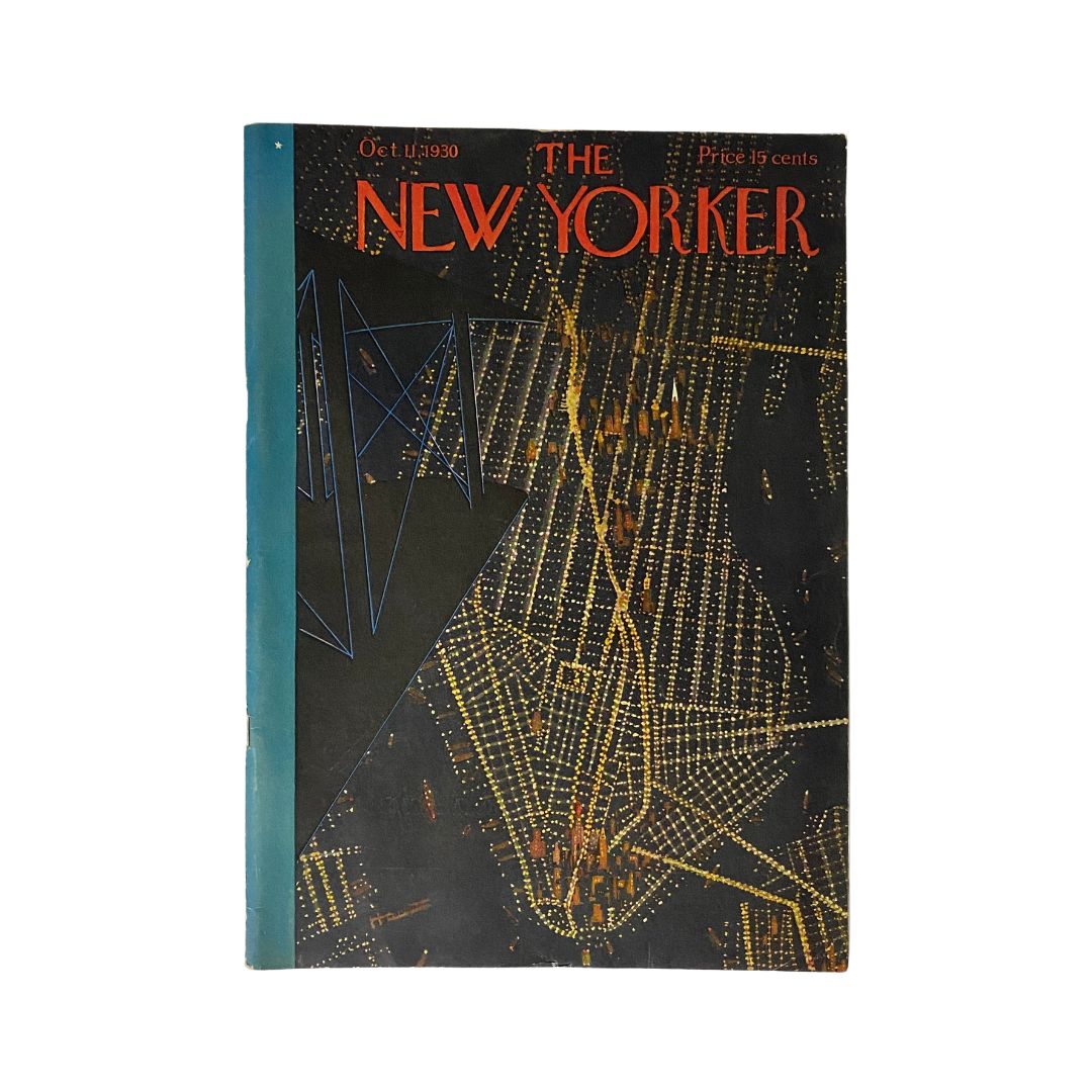 The New Yorker Complete Magazine October 11, 1930 Theodore Haupt Cover VG