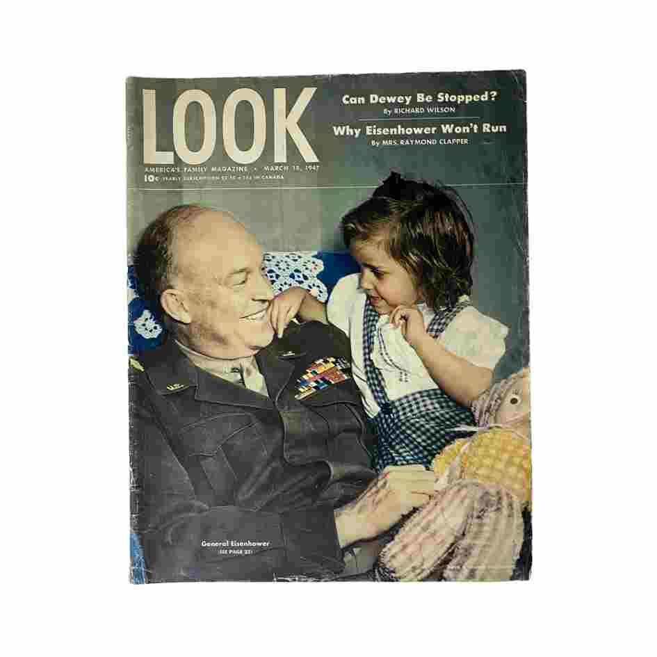 VTG Look Magazine March 18, 1947 General Dwight D. Eisenhower