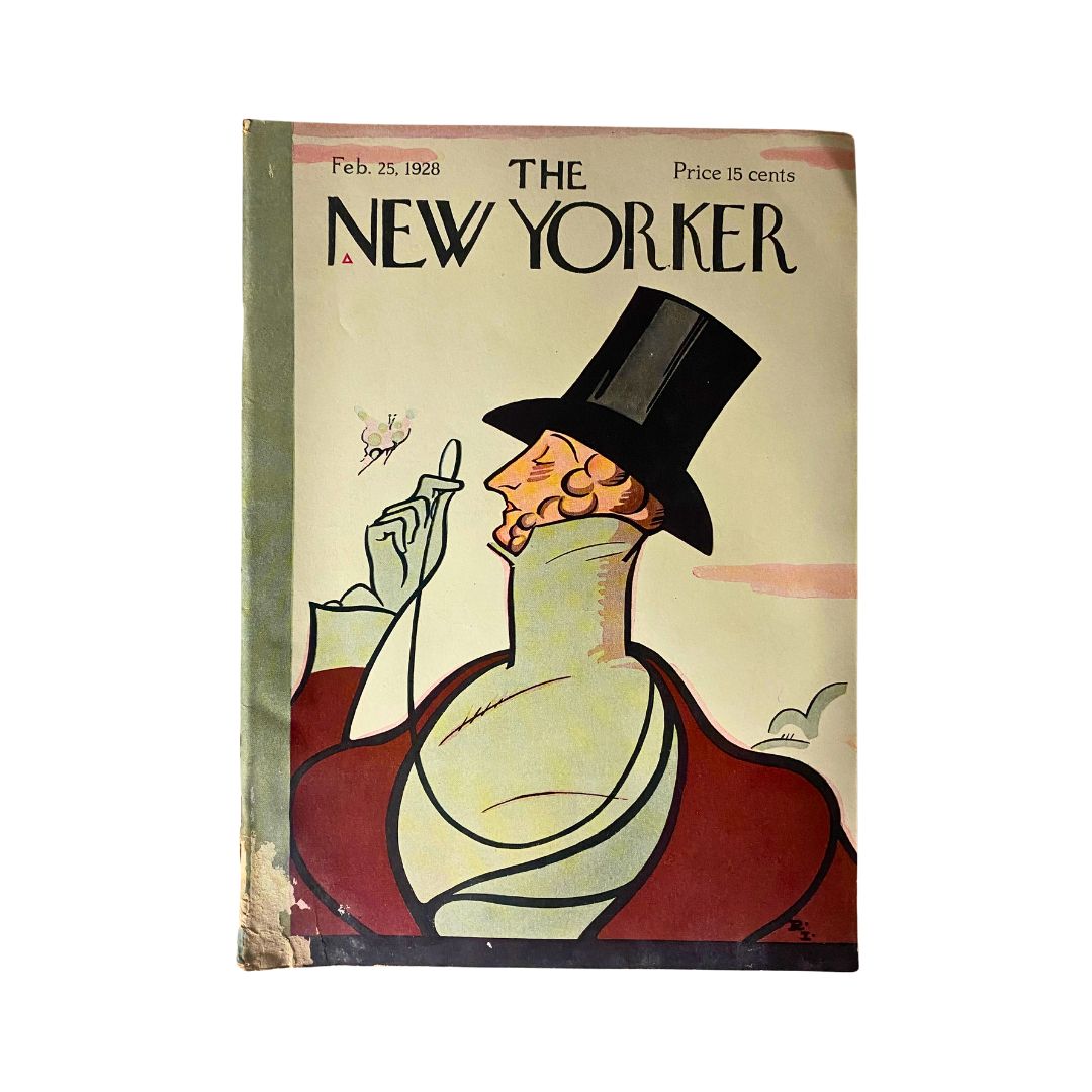 The New Yorker Complete Magazine February 25, 1928 Rea Irvin Cover