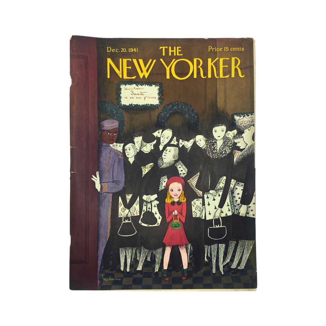 The New Yorker Complete Magazine December 20, 1941 Christina Malman Cover