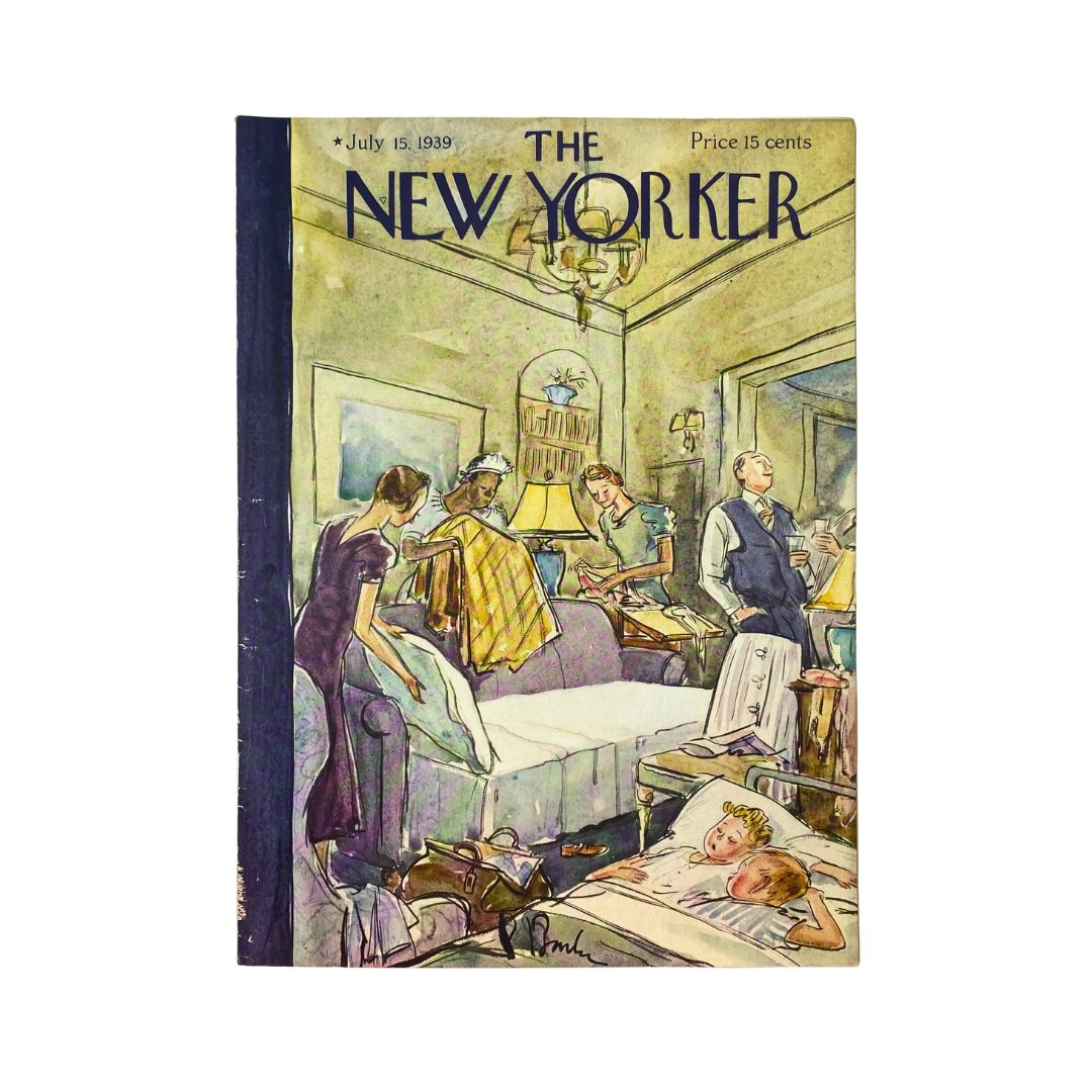 The New Yorker Complete Magazine July 15, 1939 Perry Barlow Cover VG