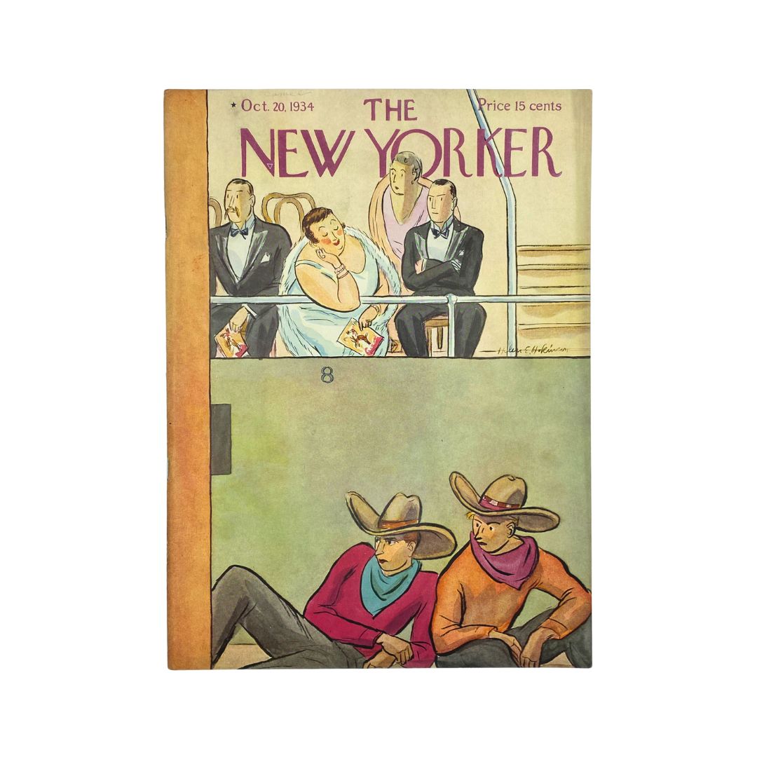 The New Yorker Complete Magazine October 20, 1934 Helen E. Hokinson Cover VG