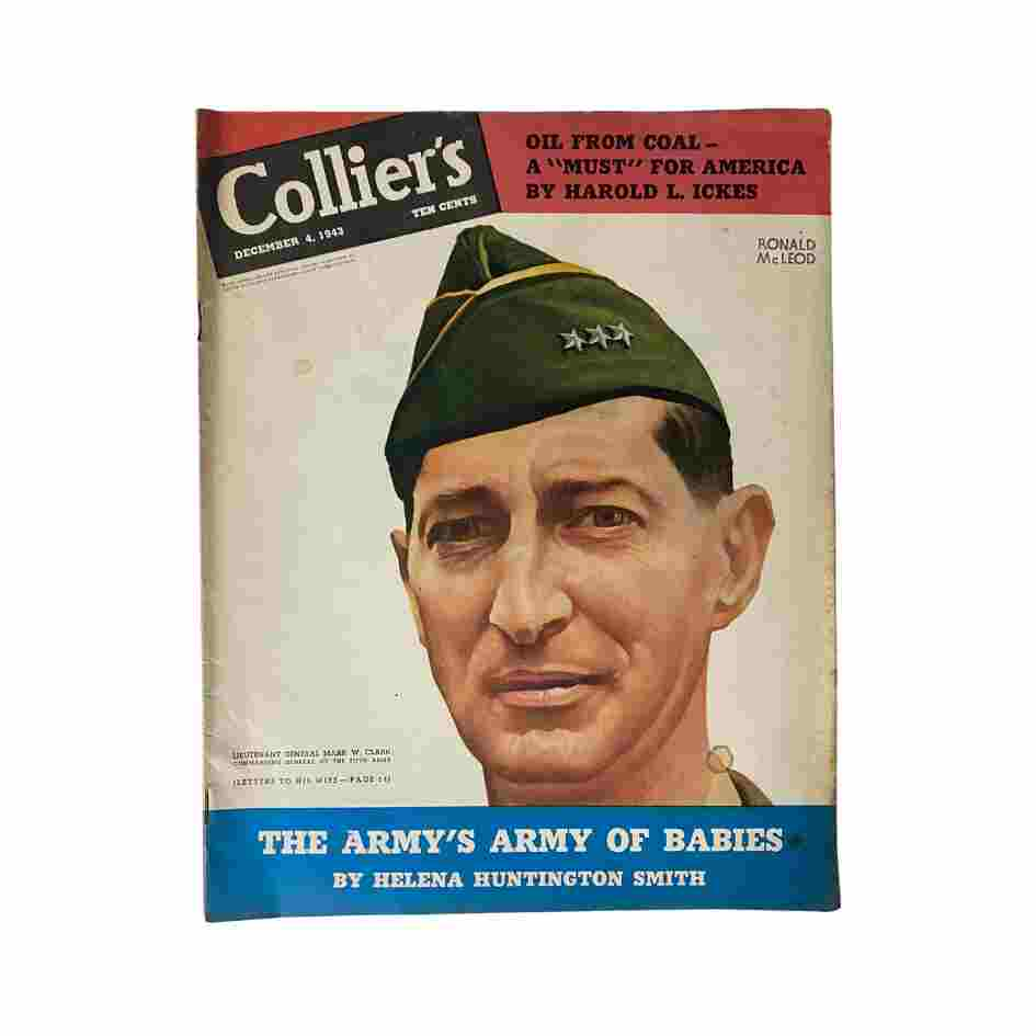 VTG Collier's Magazine December 4, 1943 Lt. General Mark W. Clark