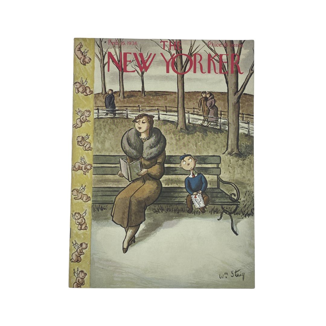 The New Yorker Complete Magazine February 15, 1936 William Steig Cover VG