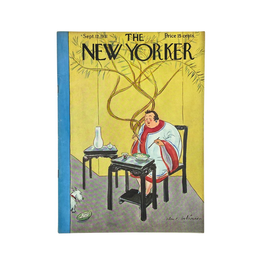 The New Yorker Complete Magazine September 12, 1931 Helen E. Hokinson Cover VG