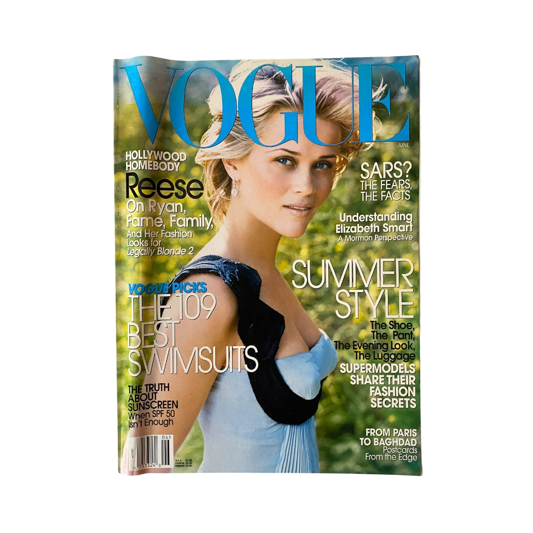 Vogue Magazine June 2003 Reese Witherspoon Cover No Label VG