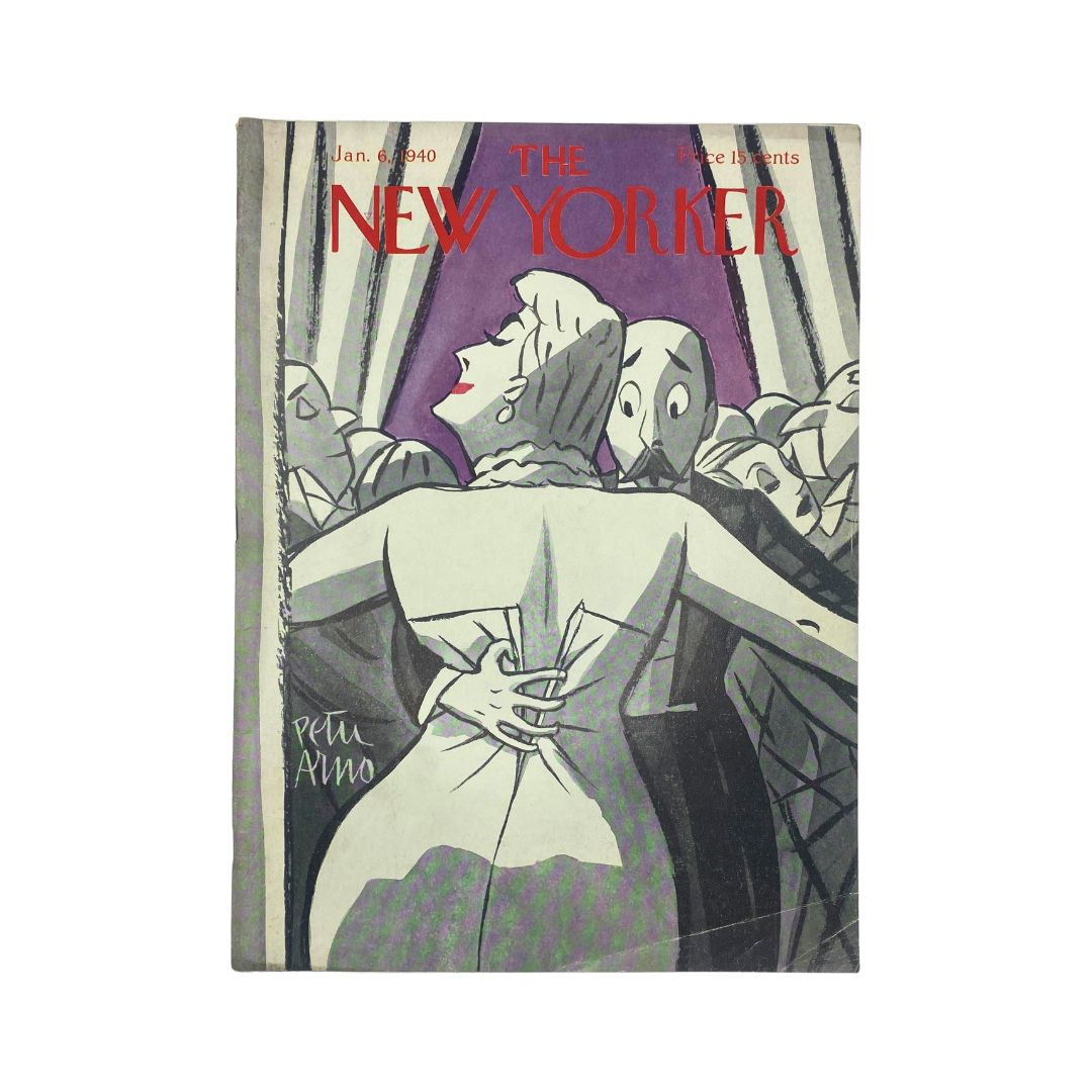 The New Yorker Complete Magazine January 6, 1940 Peter Arno Cover