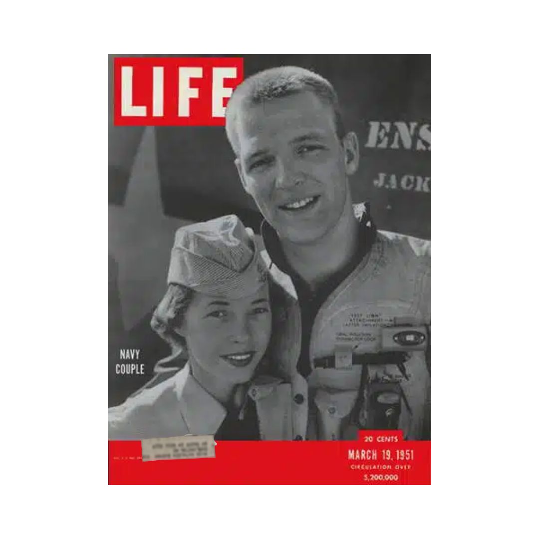 VTG Life Magazine March 19, 1951 U.S. Navy Couple