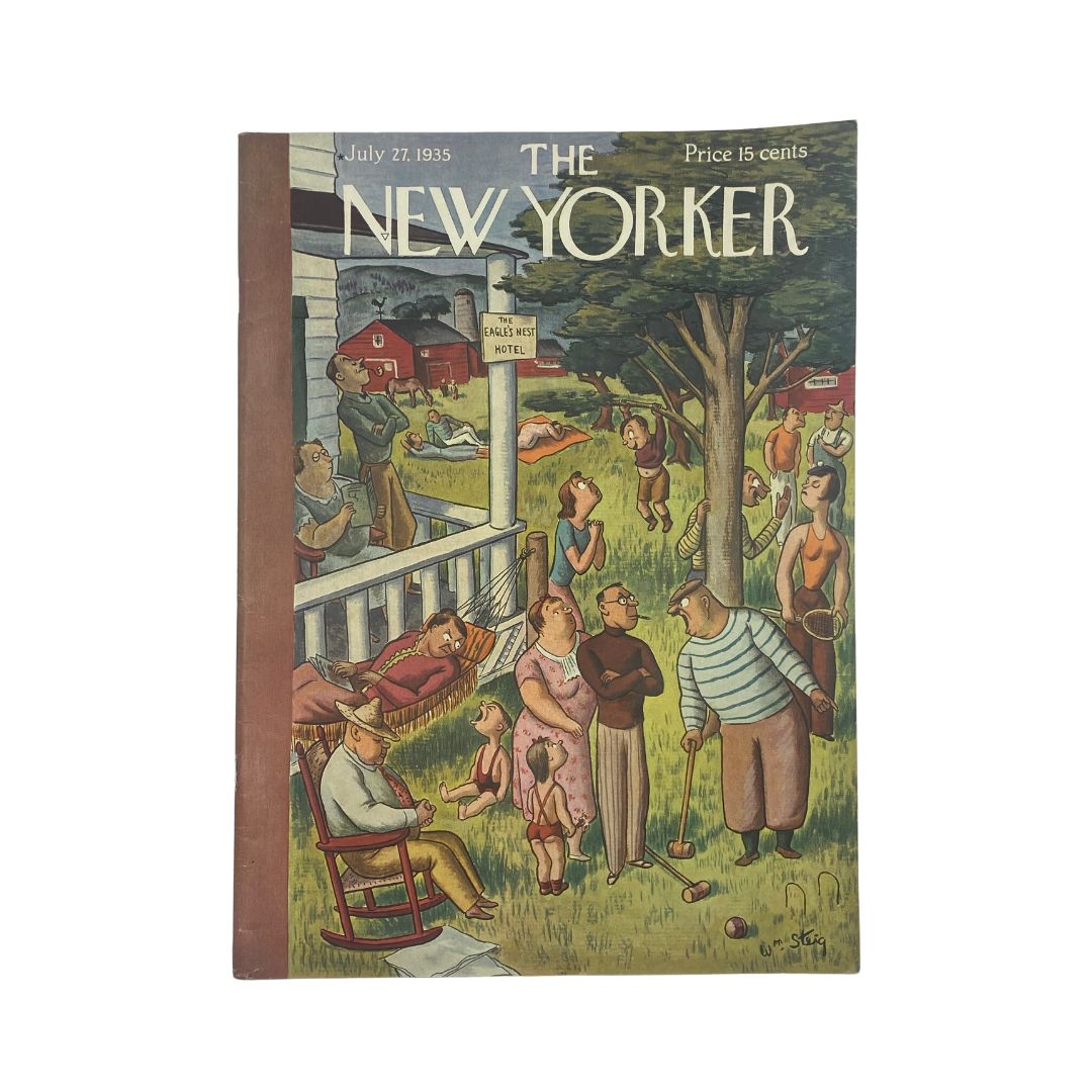 The New Yorker Complete Magazine July 27, 1935 William Steig Cover VG