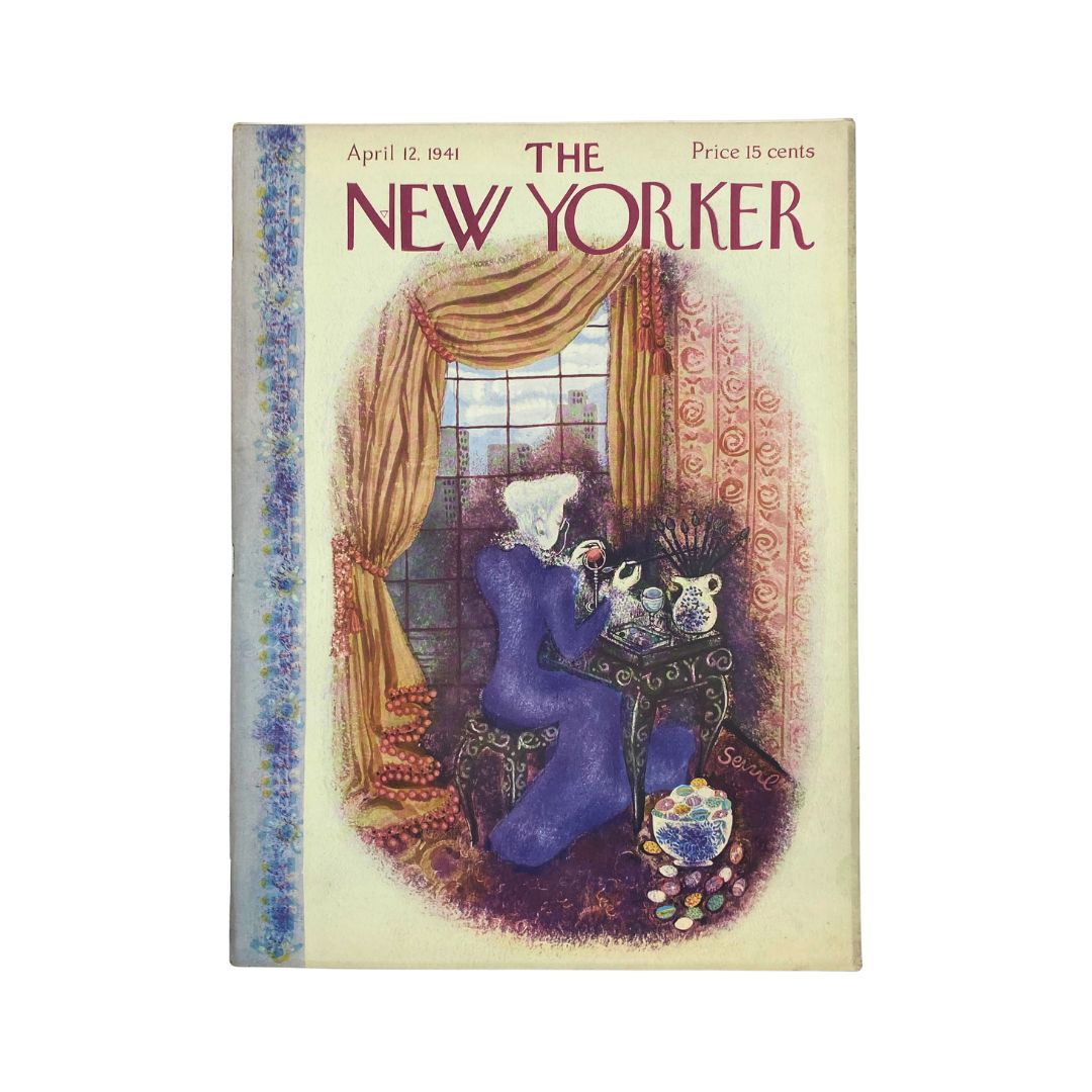 The New Yorker Complete Magazine April 12, 1941 Saul Bolasni Cover VG