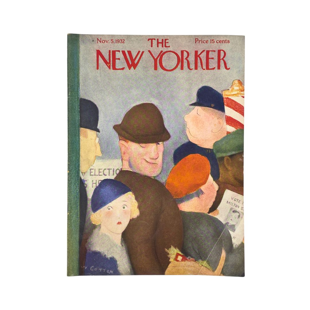 The New Yorker Complete Magazine November 5, 1932 William Cotton Cover