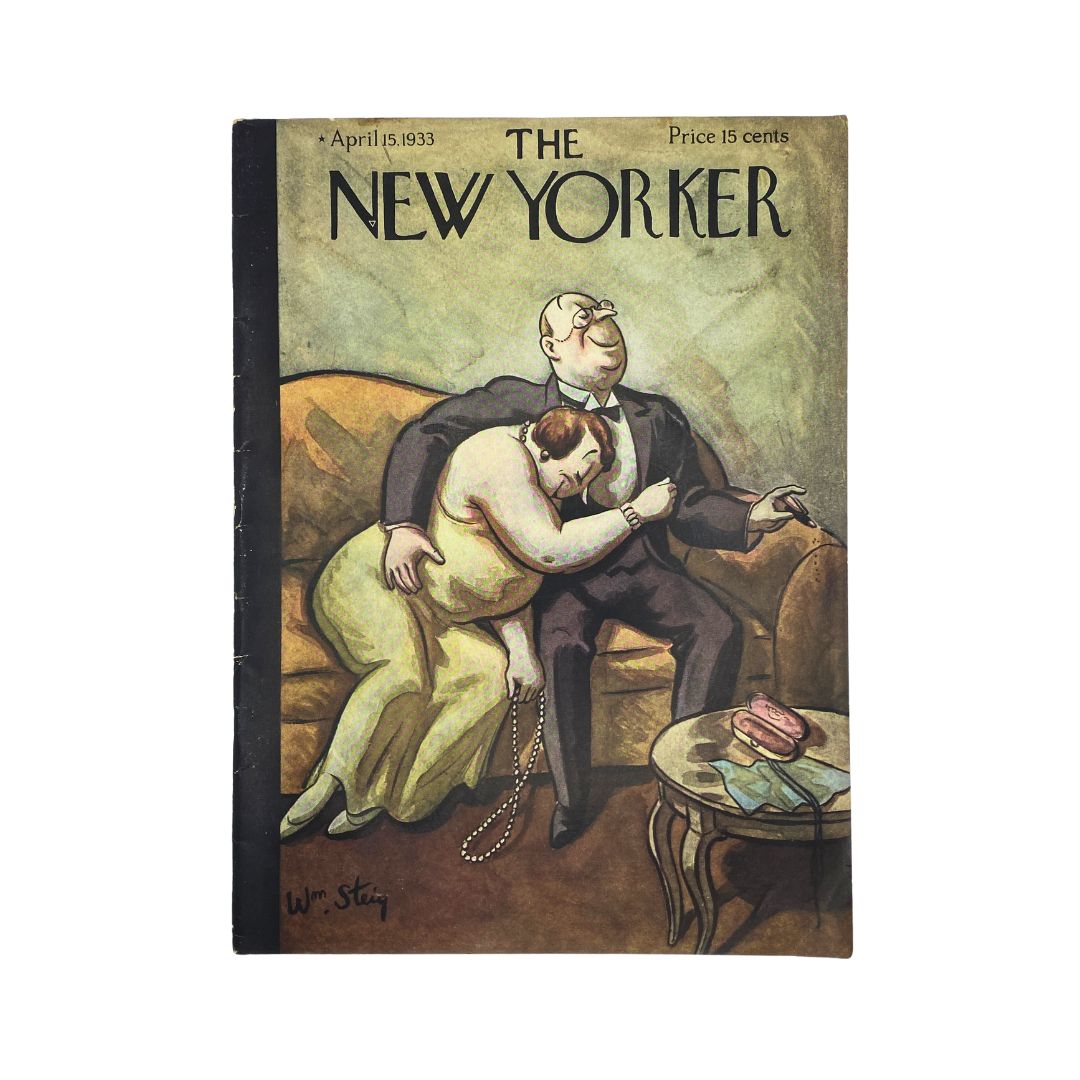 The New Yorker Complete Magazine April 15, 1933 William Steig Cover