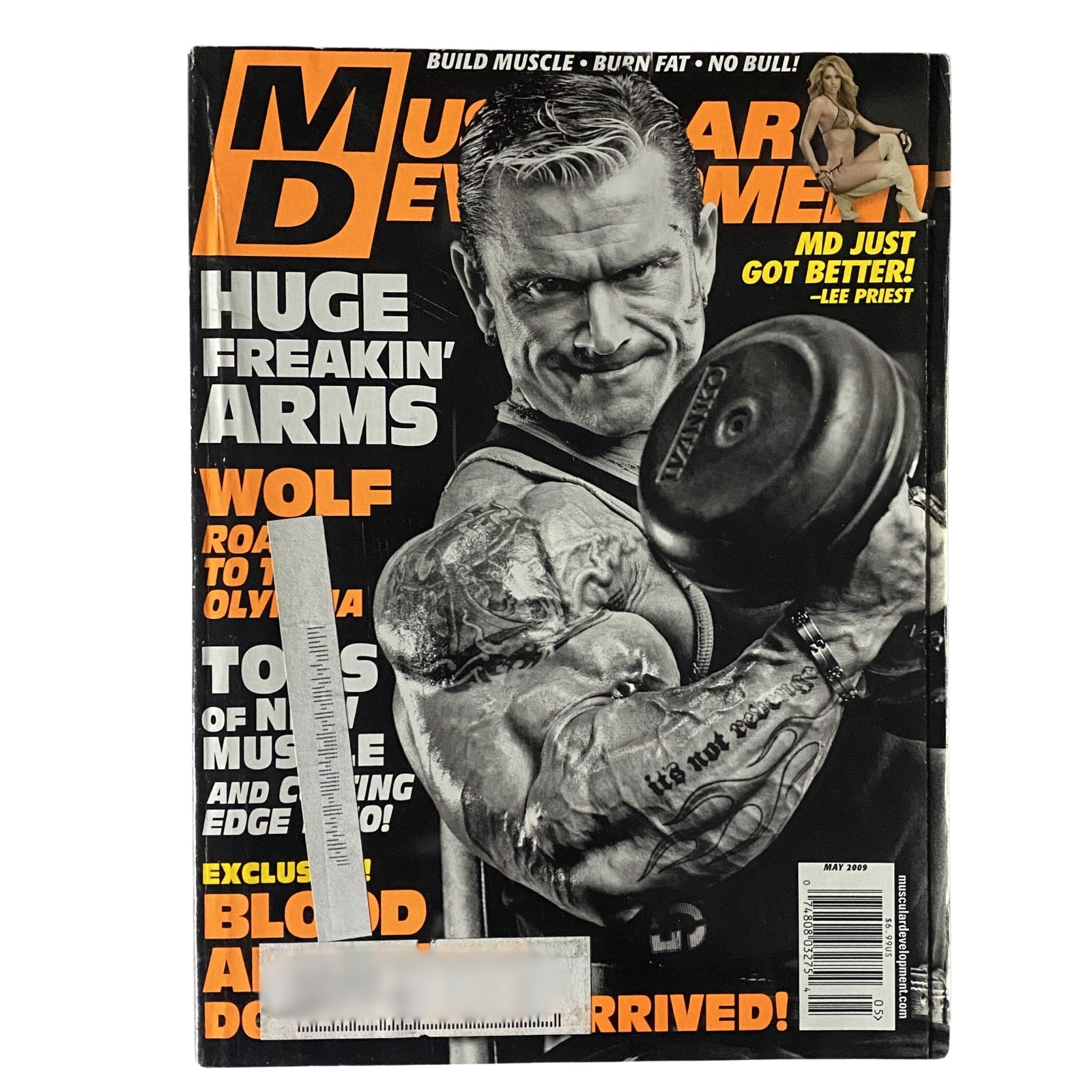 Muscular Development Magazine May 2009 Lee Priest Cover GD Interior