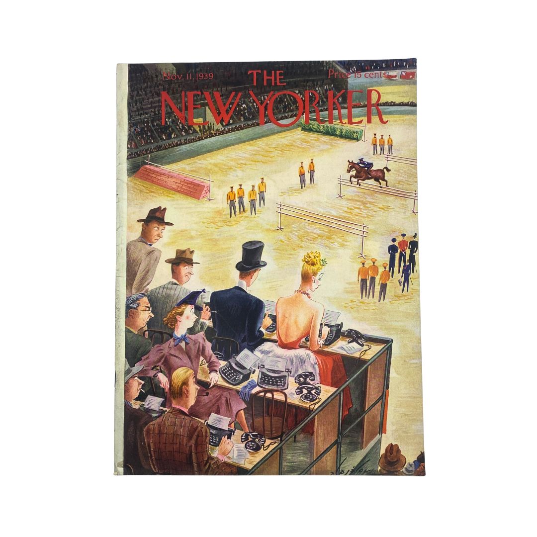 The New Yorker Complete Magazine November 11, 1939 Constantin Alajalov Cover VG