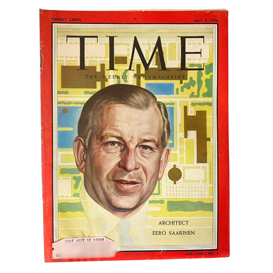 VTG Time Magazine July 2, 1956 Vol 68 No. 1 Eero Saarinen