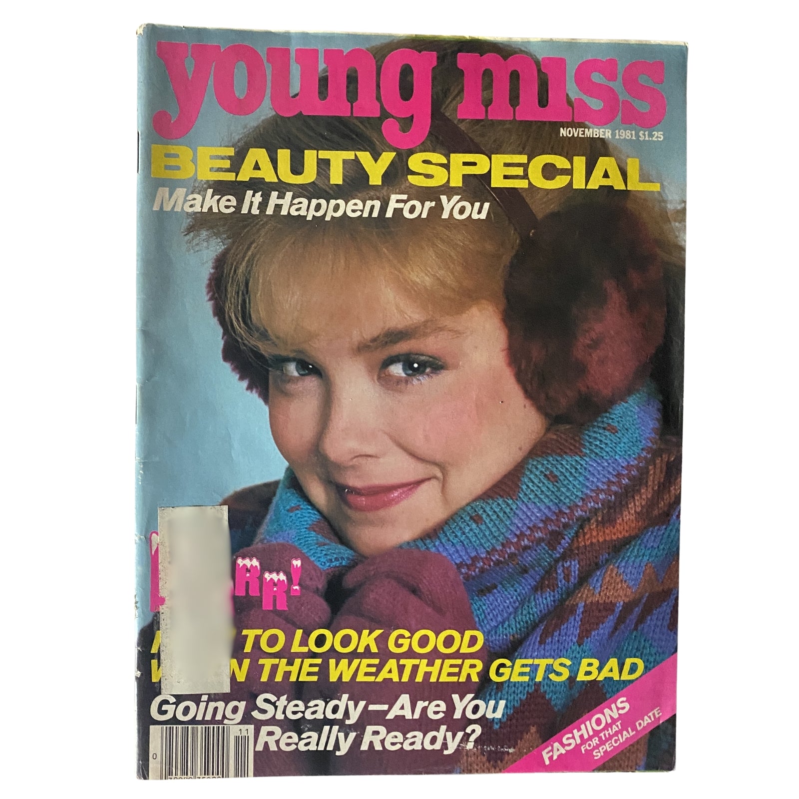 Young Miss Magazine November 1981 Diana Scarwid, The Girl from Savannah VG