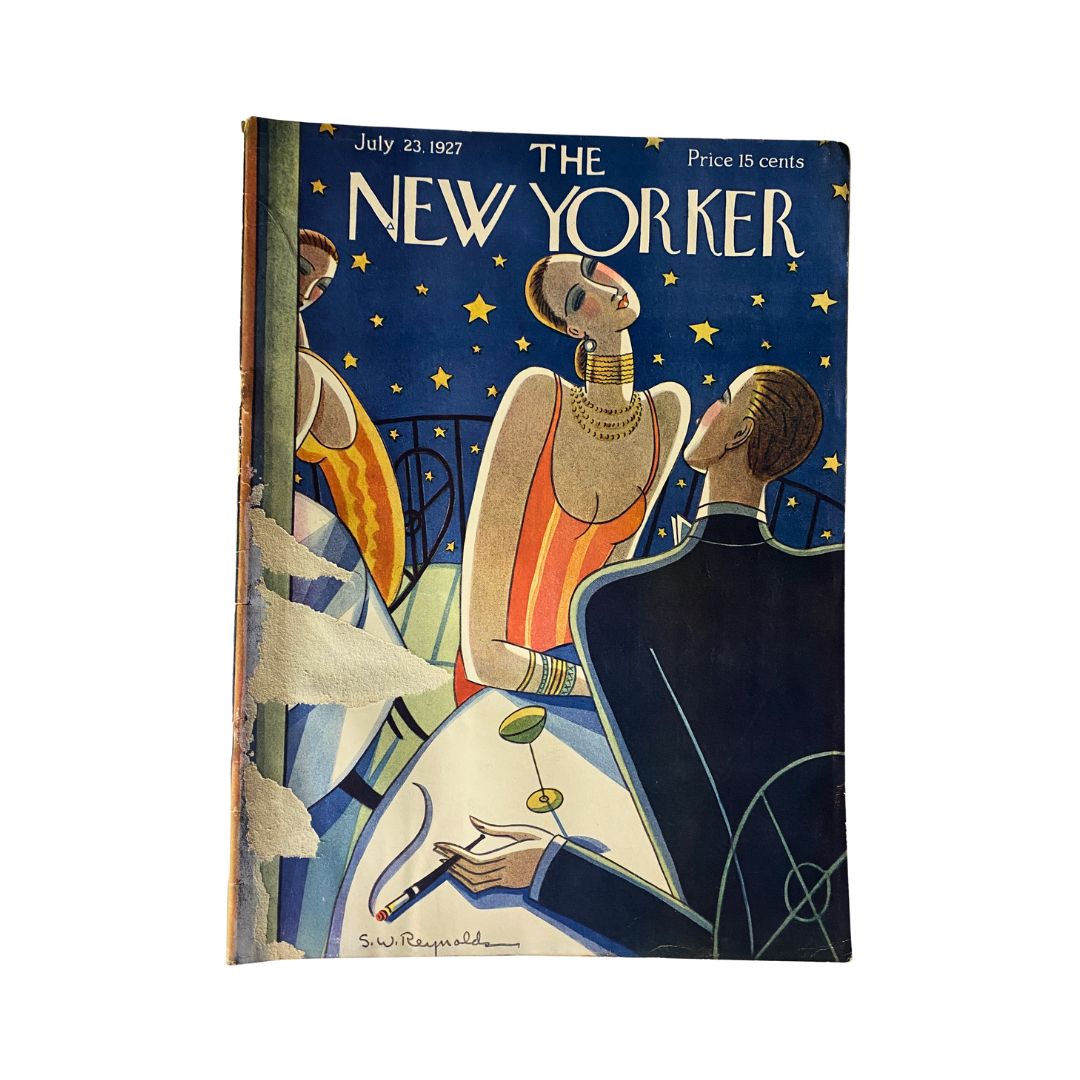 The New Yorker Complete Magazine July 23, 1927 Stanley W. Reynolds Cover