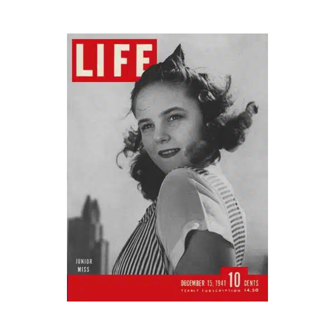 VTG Life Magazine December 15, 1941 Junior Miss / Pearl Harbor Attack