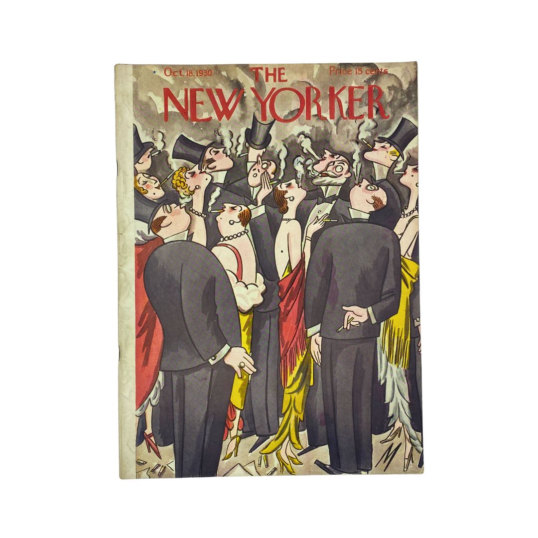 The New Yorker Complete Magazine October 18, 1930 Julian de Miskey Cover VG