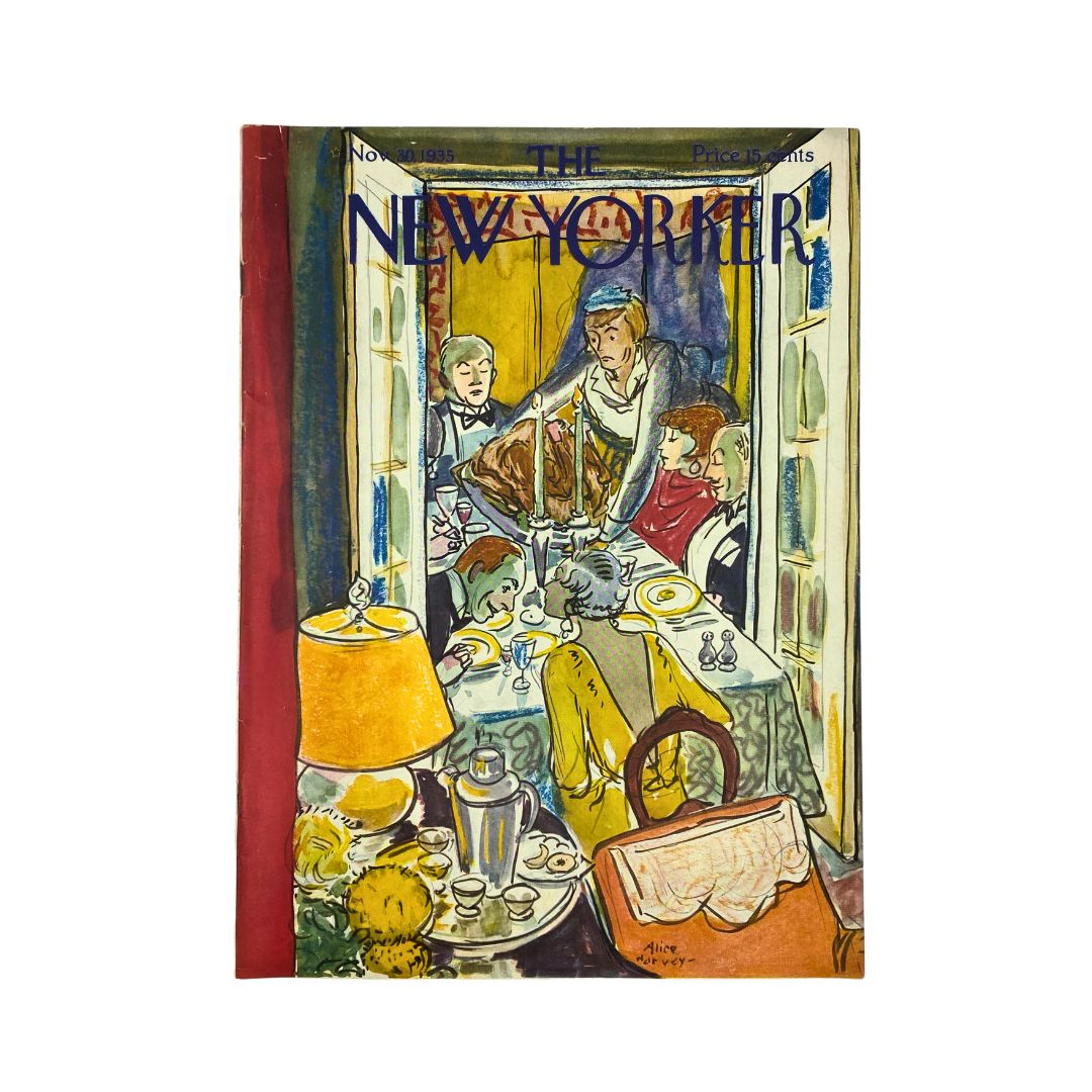 The New Yorker Complete Magazine November 30, 1935 Alice Harvey Cover VG