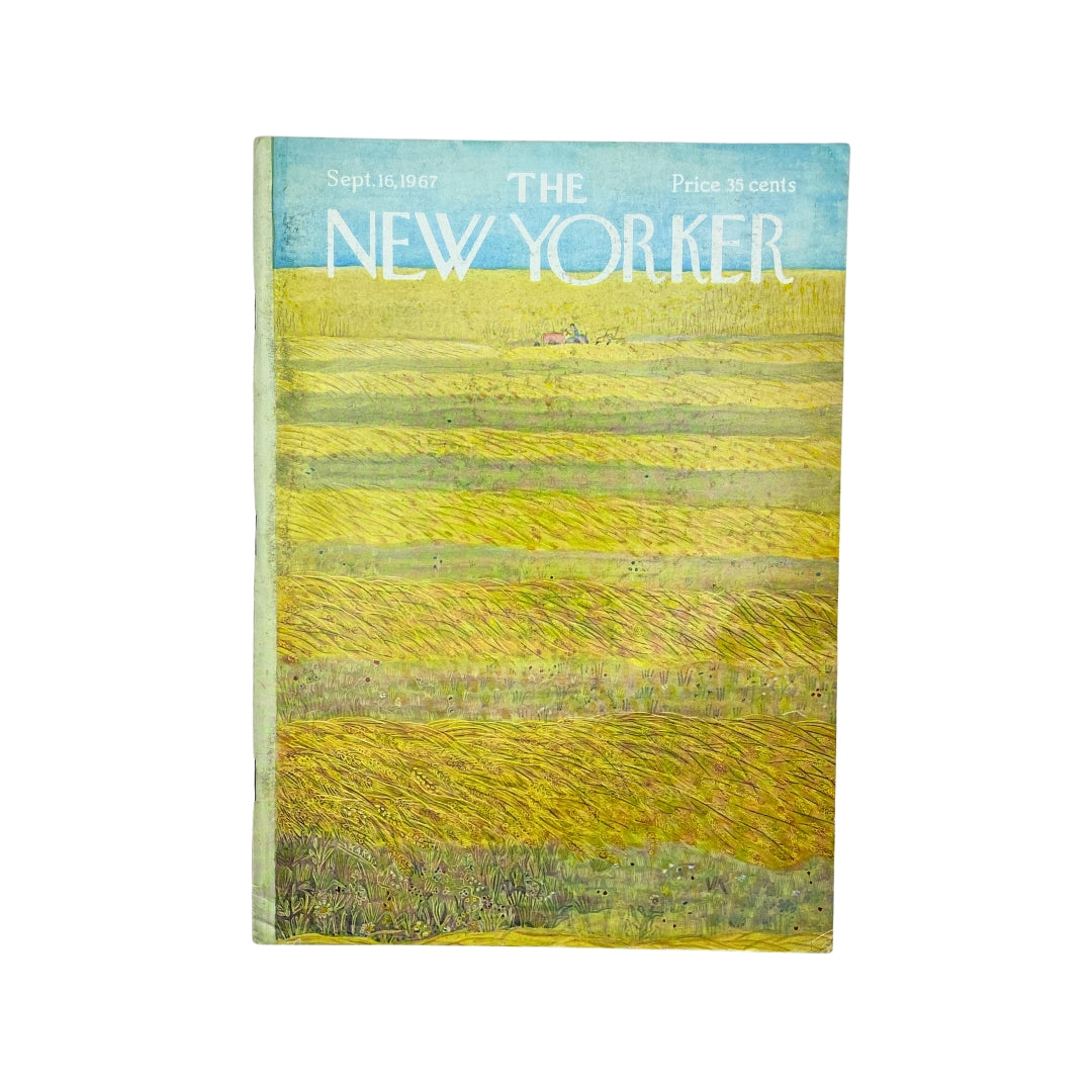 The New Yorker Complete Magazine September 16, 1967 Ilonka Karasz Cover No Label