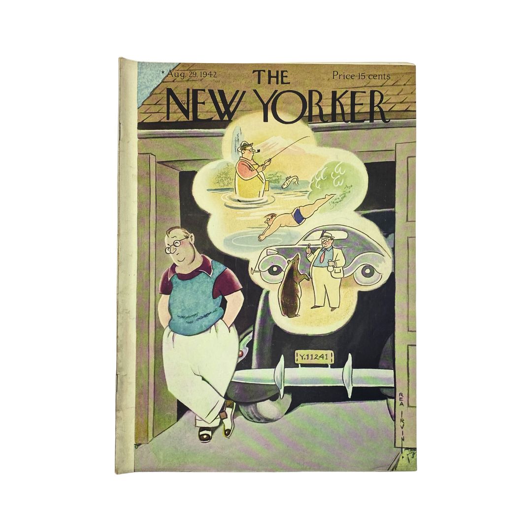 The New Yorker Complete Magazine August 29, 1942 Rea Irvin Cover VG