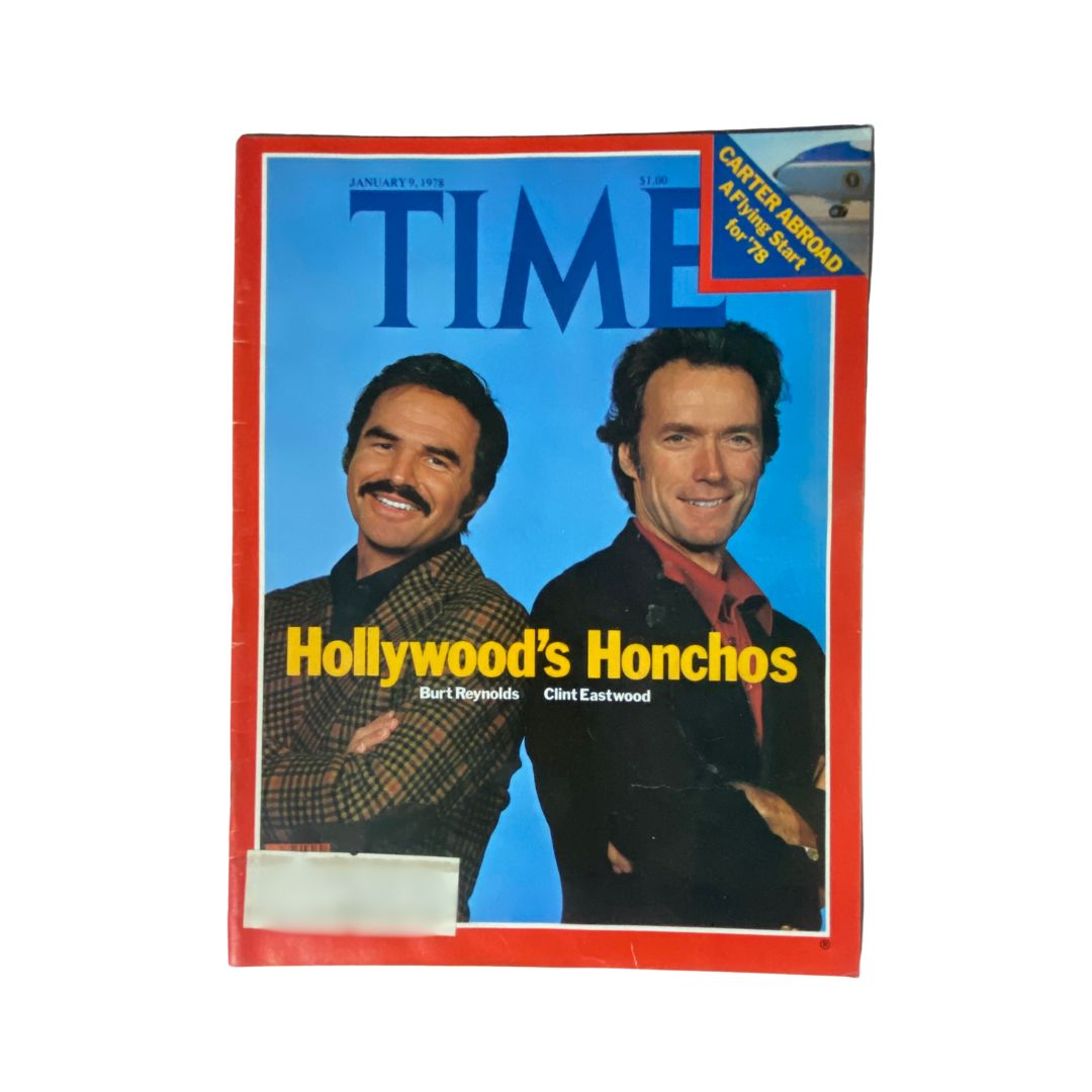 VTG Time Magazine January 9, 1978 Burt Reynolds, Clint Eastwood