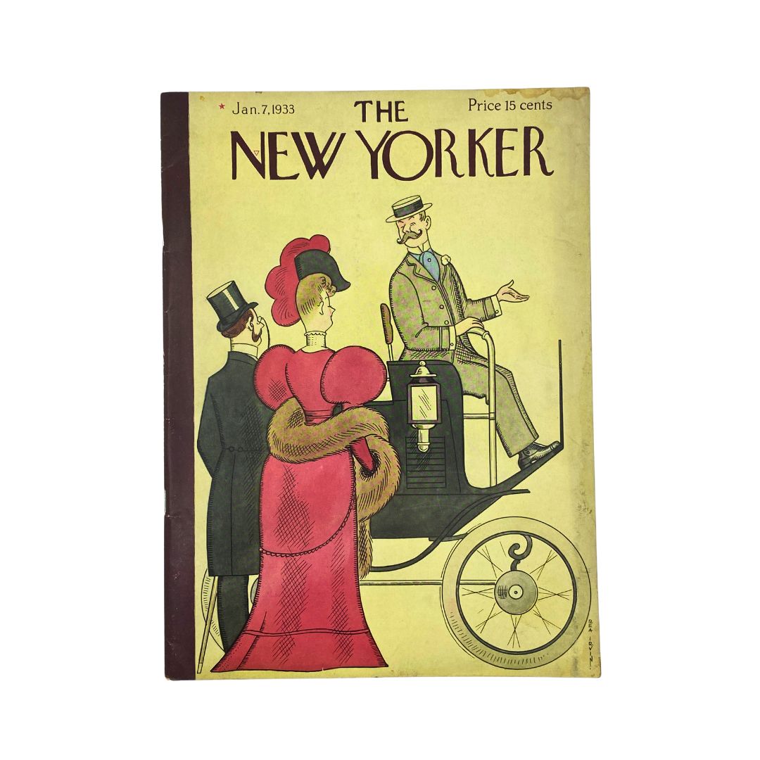 The New Yorker Complete Magazine January 7, 1933 Rea Irvin Cover