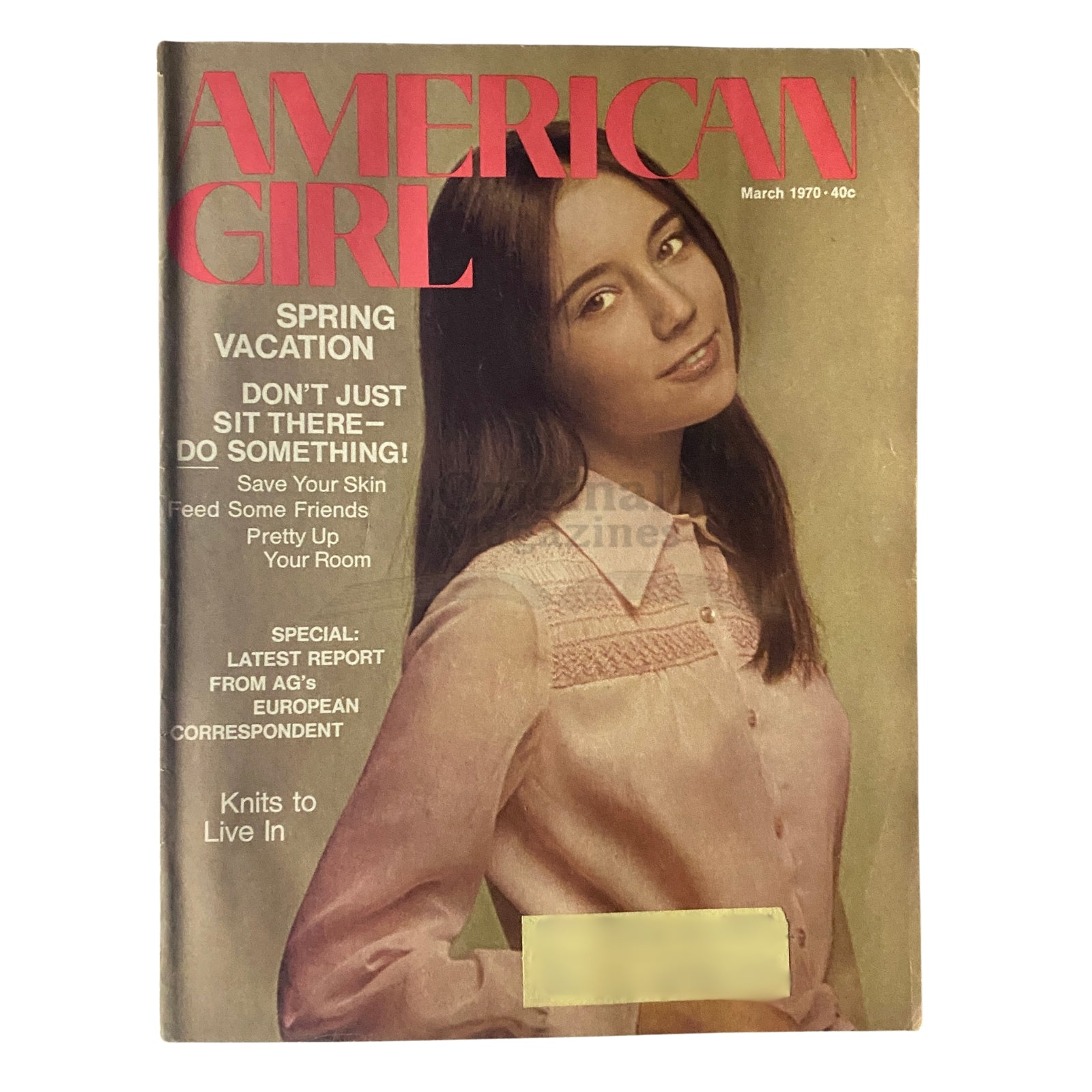 American Girl Magazine March 1970 The Scene: Europe and Antartica VG