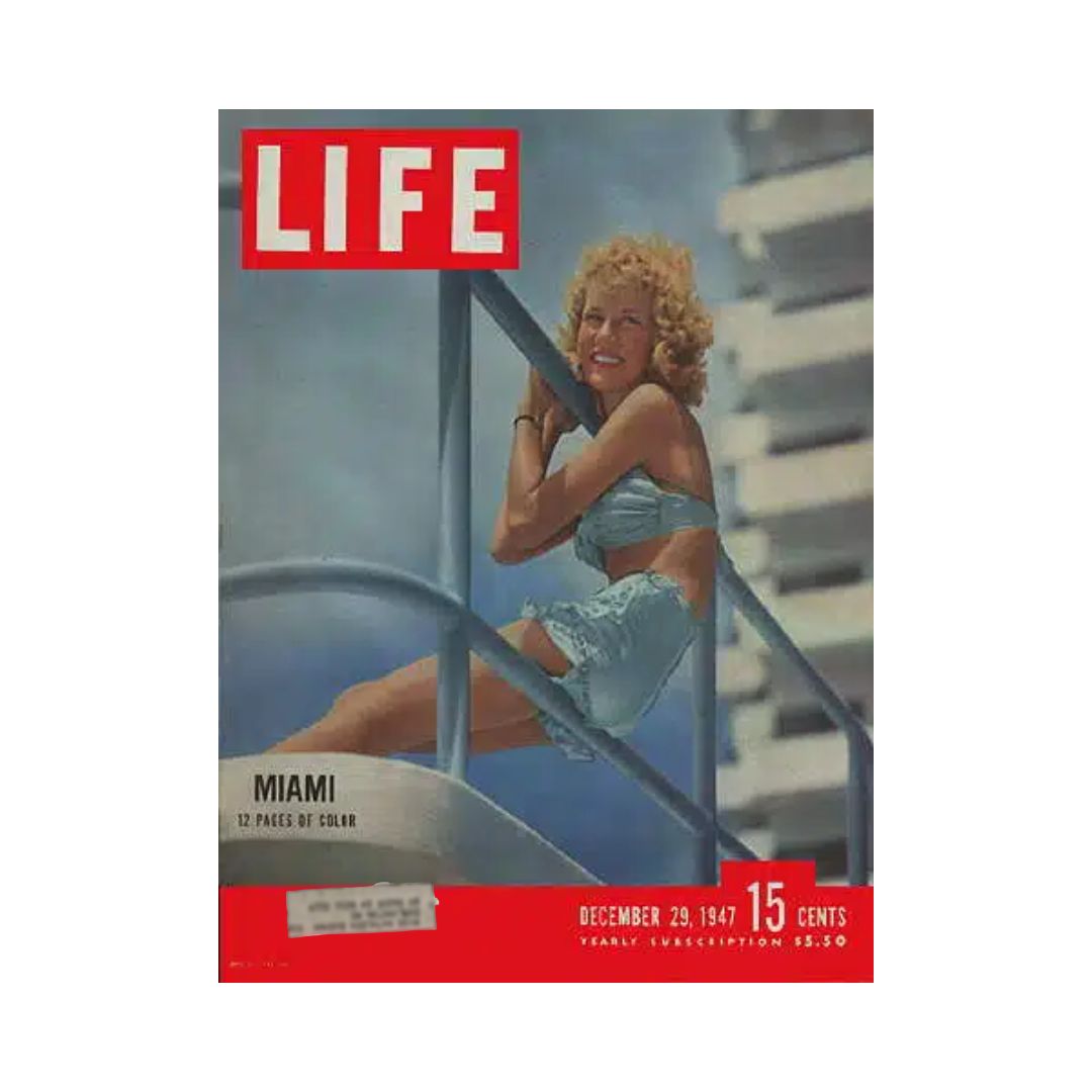 VTG Life Magazine December 29, 1947 Miami Florida