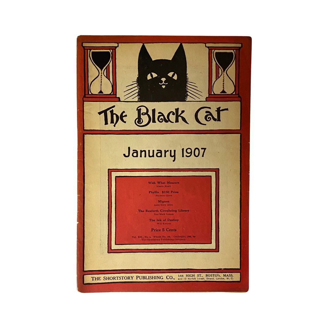 VTG The Black Cat Magazine January 1907 The Ink of Destiny No Label VG