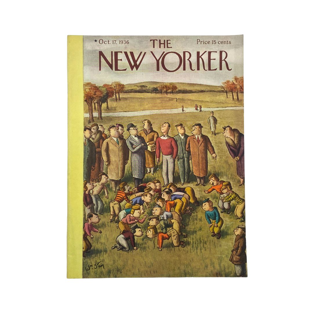 The New Yorker Complete Magazine October 17, 1936 William Steig Cover VG