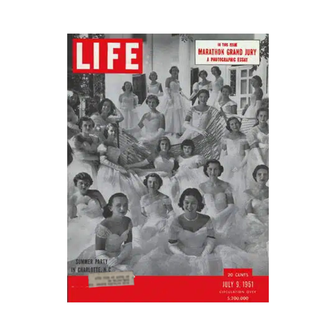 VTG Life Magazine July 9, 1951 Summer Party in Charlotte, NC