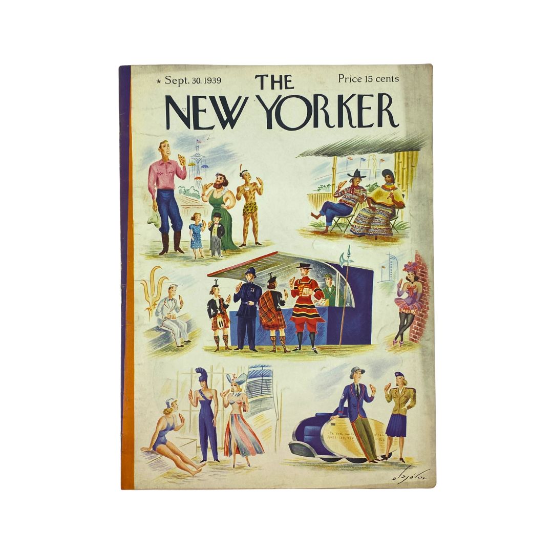 The New Yorker Complete Magazine September 30, 1939 Constantin Alajalov Cover VG