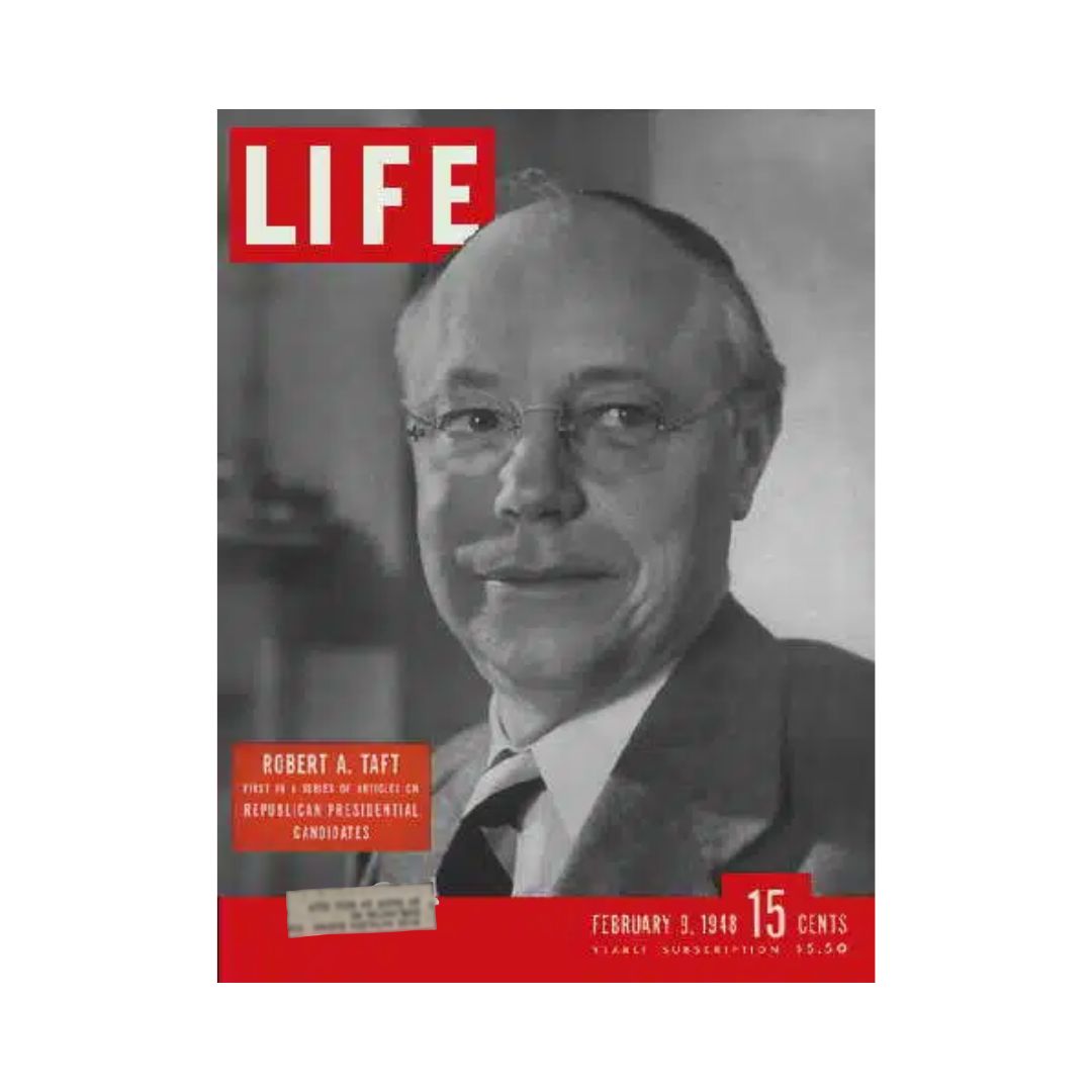 VTG Life Magazine February 9, 1948 Senator Robert A. Taft