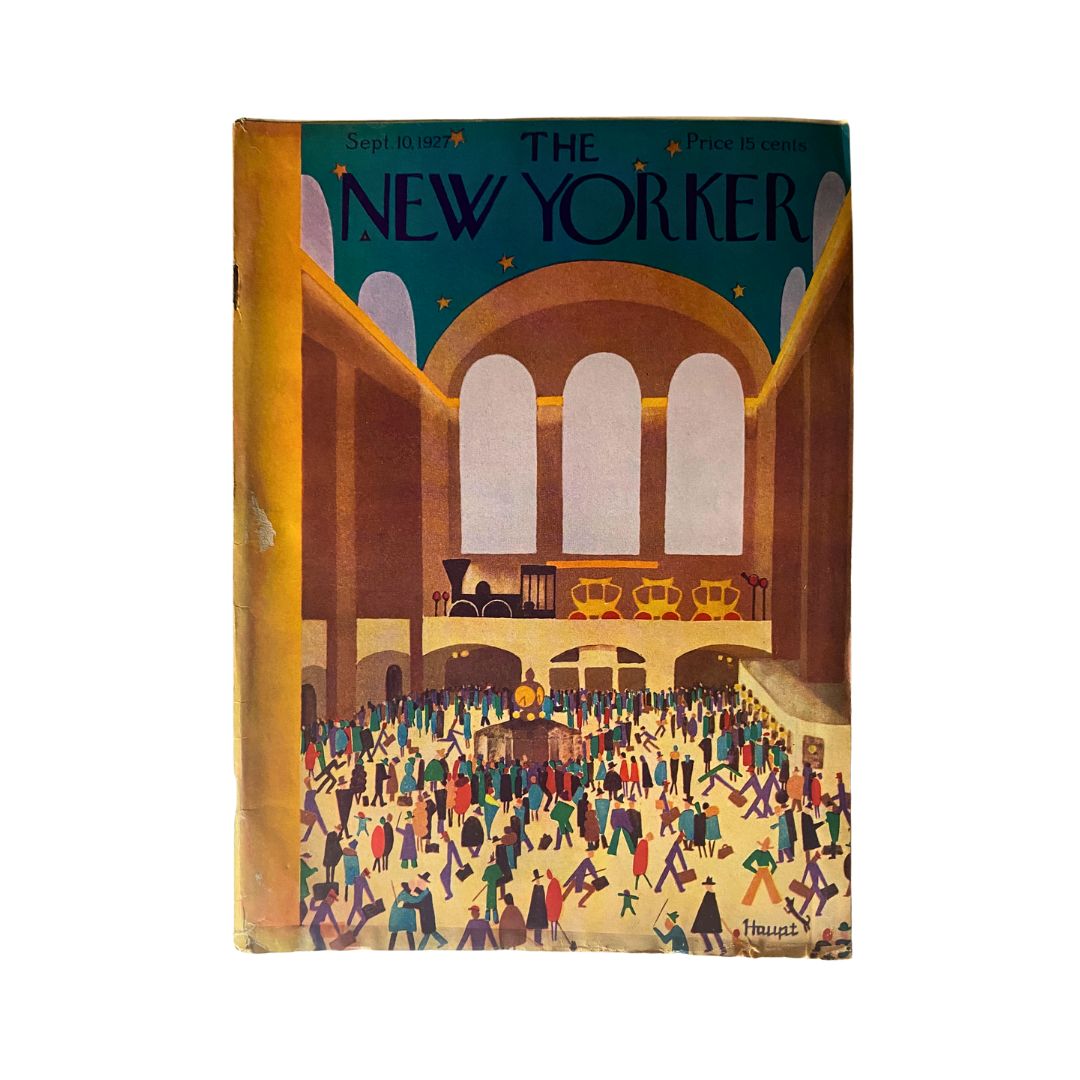 The New Yorker Complete Magazine September 10, 1927 Theodore Haupt Cover