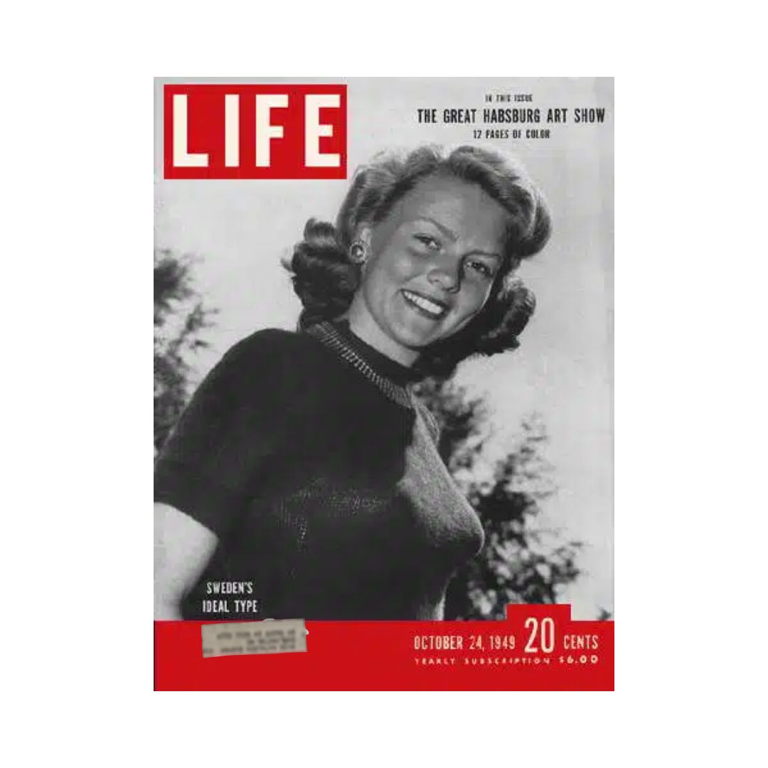 VTG Life Magazine October 24, 1949 Sweden’s Haide Goranson