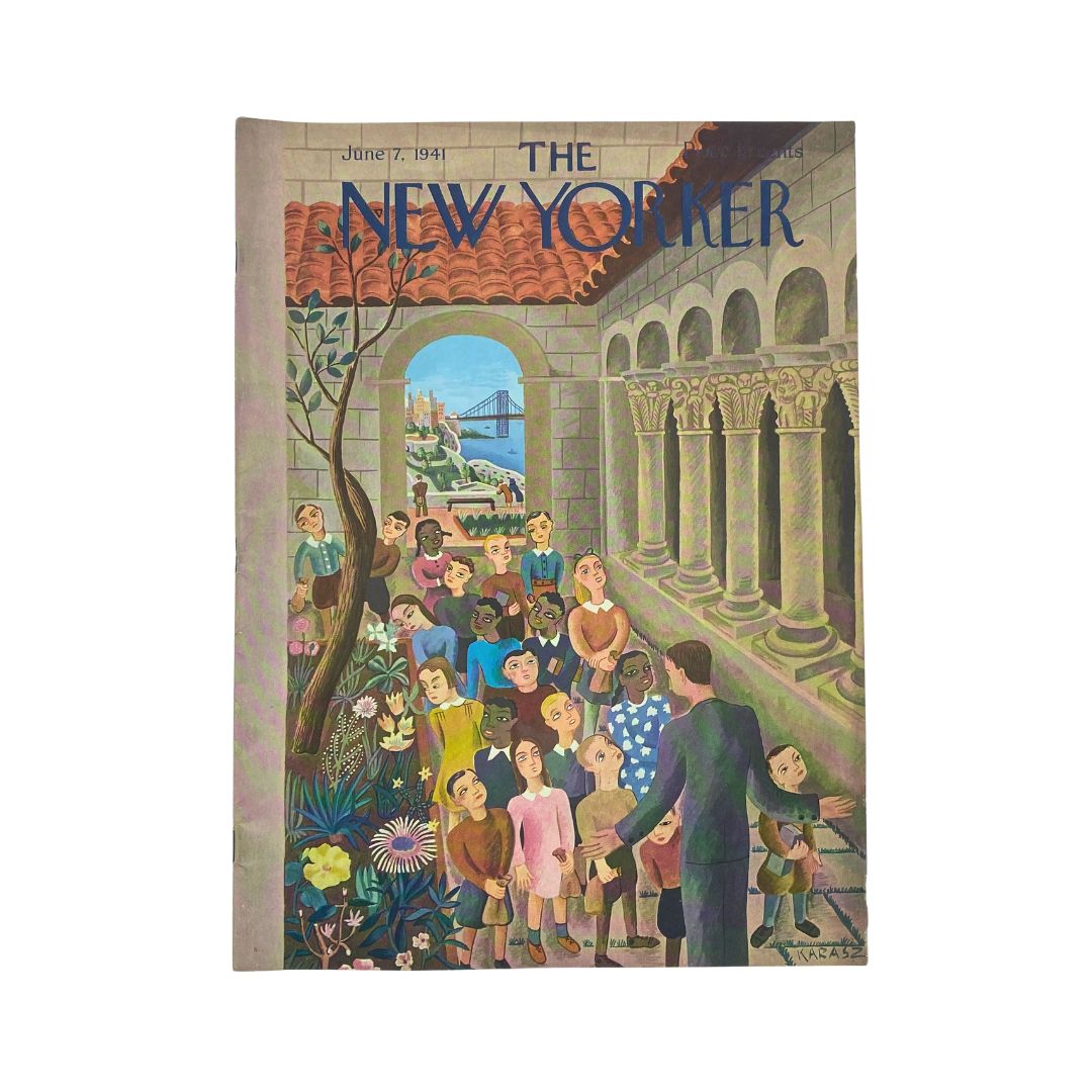 The New Yorker Complete Magazine June 7, 1941 Ilonka Karasz Cover VG