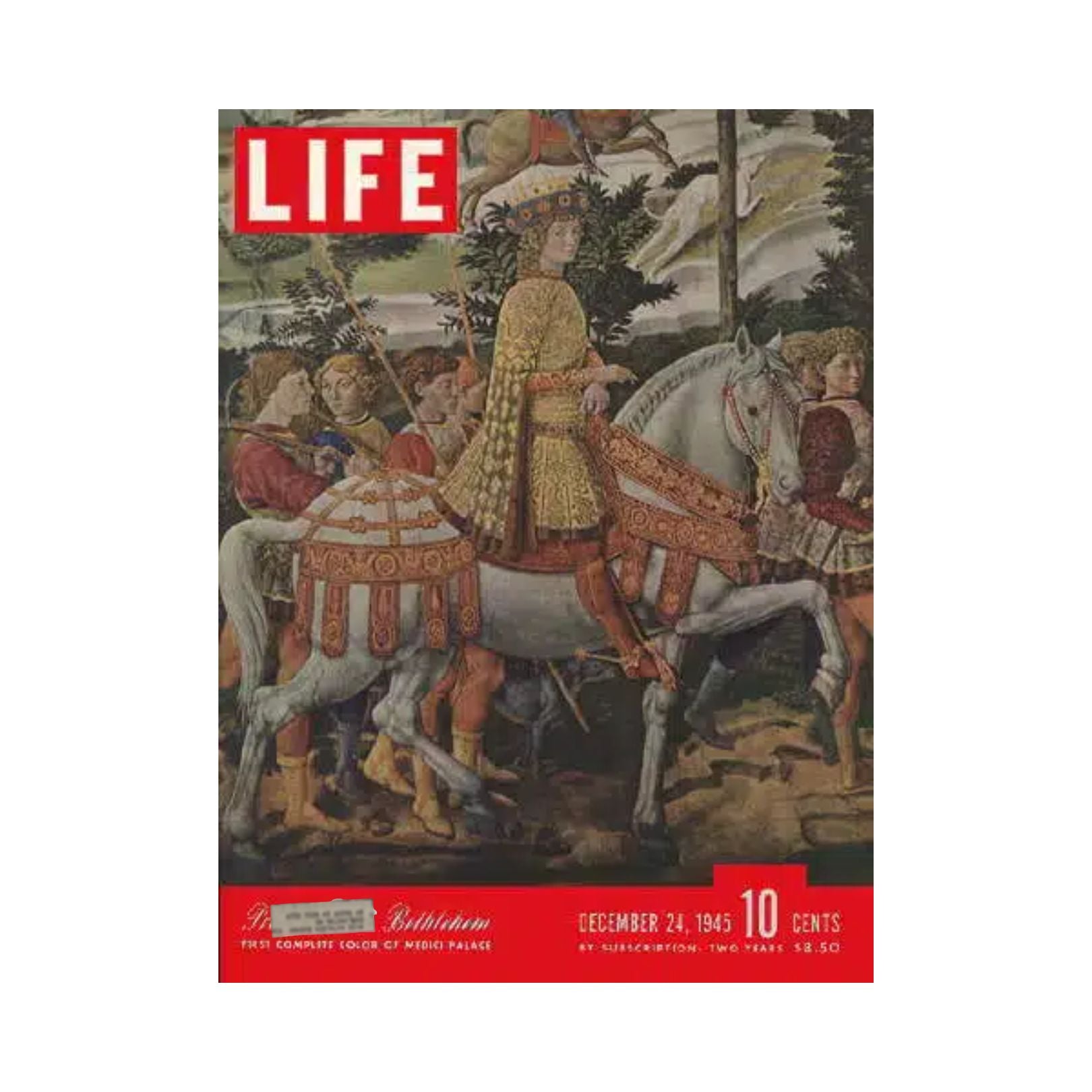 VTG Life Magazine December 24, 1945 Florence Medici-Riccardi Palace Fresco