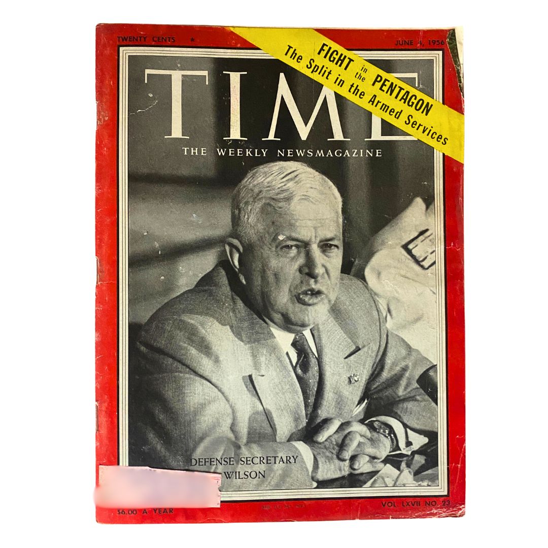 VTG Time Magazine June 4, 1956 Vol 67 No. 23 Charles Erwin Wilson