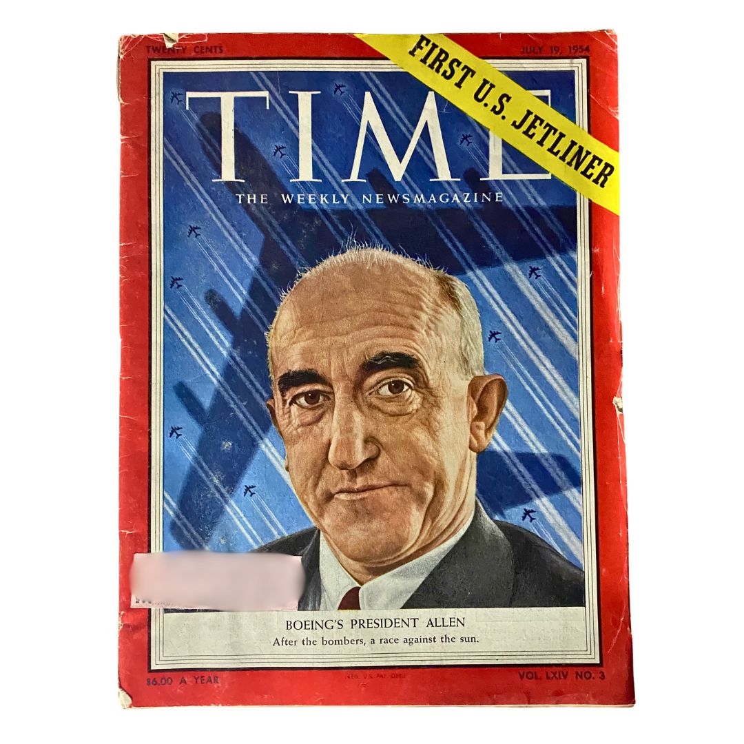 VTG Time Magazine July 19, 1954 Vol 64 No. 3 Boeing's President Allen