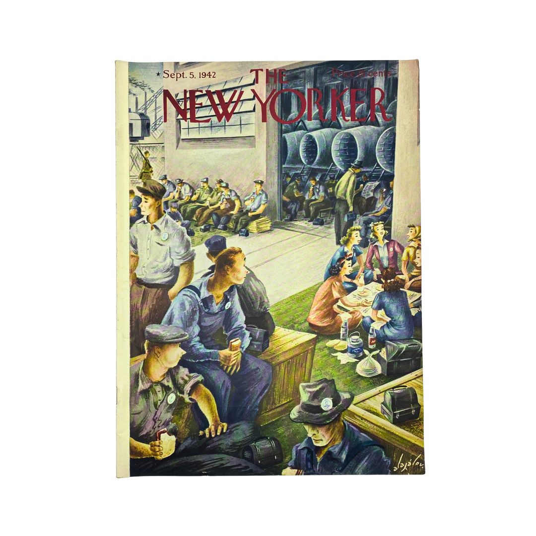 The New Yorker Complete Magazine September 5, 1942 Constantin Alajalov Cover VG